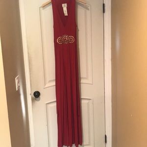 Women’s Red Rayon Dress by Ice